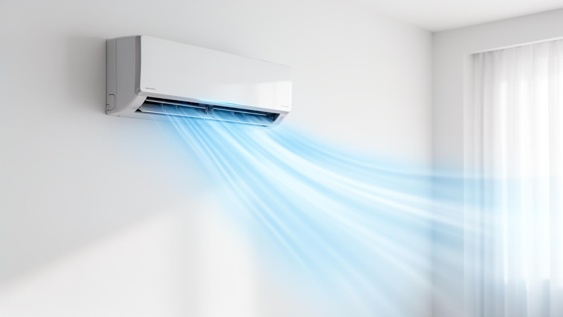 Ar-condicionado Split moderno climatizando ambiente em João Pessoa